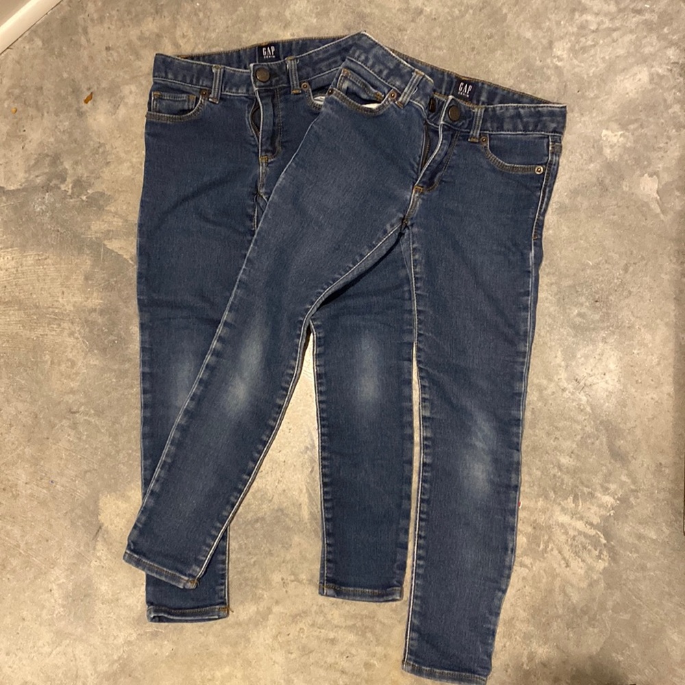 2 pair of girls Gap denim